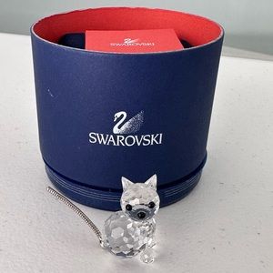 Swarovski Crystal Miniature Cat- Retired 2007 Rare A 7659 NR 031 000